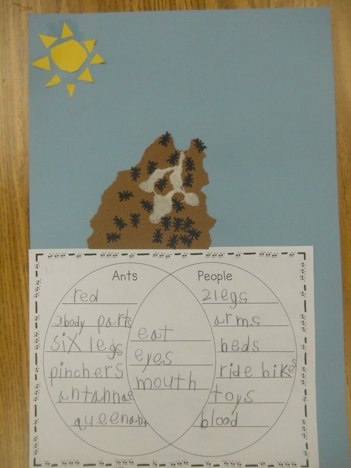 Ants class writing ants can